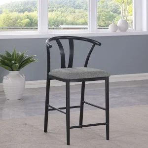 Dolman Counter Height Dining Side Chair Grey (Set of 2)