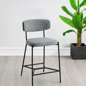 Elison Counter Height Bar Stool Grey (Set of 2)