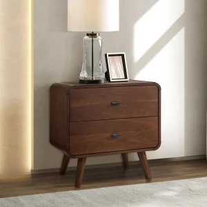 Robyn 2-drawer Nightstand Dark Walnut