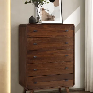Robyn 5-drawer Bedroom Chest Dark Walnut