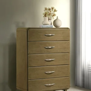 Amsbury 5-drawer Chest of Drawers Nutmeg