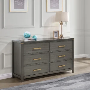Kieran 6-drawer Dresser Grey