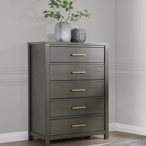 Kieran 5-drawer Bedroom Chest Grey