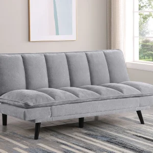 Laredo Upholstered Tufted Convertible Sofa Bed Grey