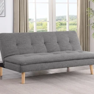 Scout Upholstered Tufted Convertible Sofa Bed Grey