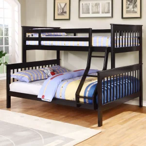 Chapman Wood Twin Over Full Bunk Bed Black