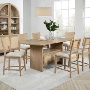 Kailani 7-8 piece Wood Counter Height Dining Set