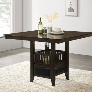 Jaden Square 47-inch Counter Height Dining Table Espresso