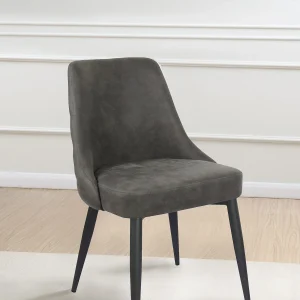 Cosmo Upholstered Dining Side Chair Grey (Set of 2)
