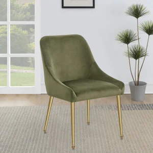 Mayette Upholstered Dining Side Chair Olive (Set of 2)