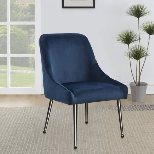 Mayette Upholstered Dining Side Chair Blue (Set of 2)