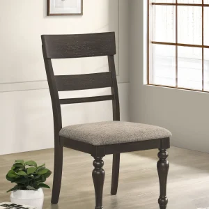 Bridget Wood Dining Side Chair Charcoal (Set of 2)