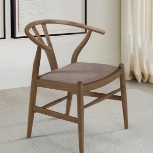 Dinah Wood Wishbone Dining Side Chair Walnut (Set of 2)
