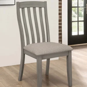 Nogales Wood Dining Side Chair Coastal Grey (Set of 2)