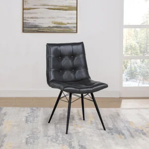 Aiken Upholstered Dining Side Chair Charcoal (Set of 4)
