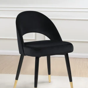 Lindsey Upholstered Dining Side Chair Black (Set of 2)