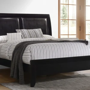 Briana Wood Eastern King Panel Bed Black