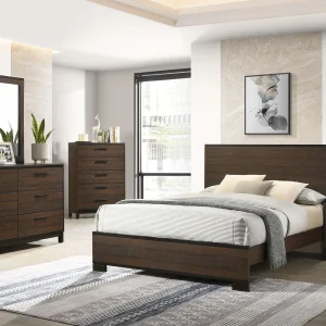 Edmonton 5-piece Eastern King Bedroom Set Rustic Tobacco