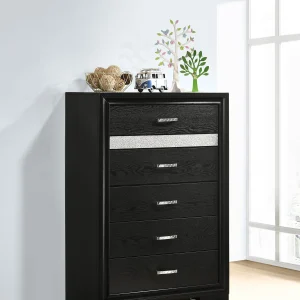 Miranda 5-drawer Bedroom Chest Black