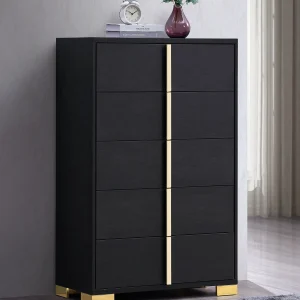 Marceline 5-drawer Bedroom Chest Black