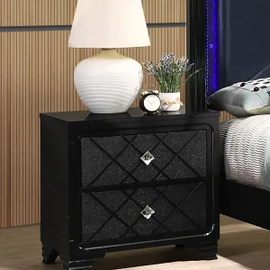 Penelope 2-drawer Nightstand Midnight Star