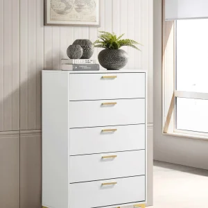 Kendall 5-drawer Bedroom Chest White