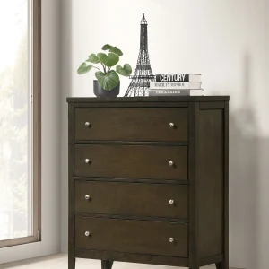 Wilkes 4-drawer Chest of Drawers Dark Cocoa