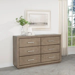 Kenora 6-drawer Dresser Barley Brown