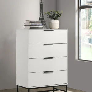 Sonora 4-drawer Bedroom Chest White