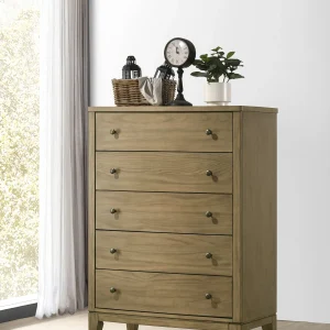 Granada 5-drawer Bedroom Chest of Drawers Natural Pine