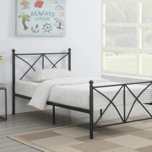 Hart Metal Full Open Frame Bed Matte Black