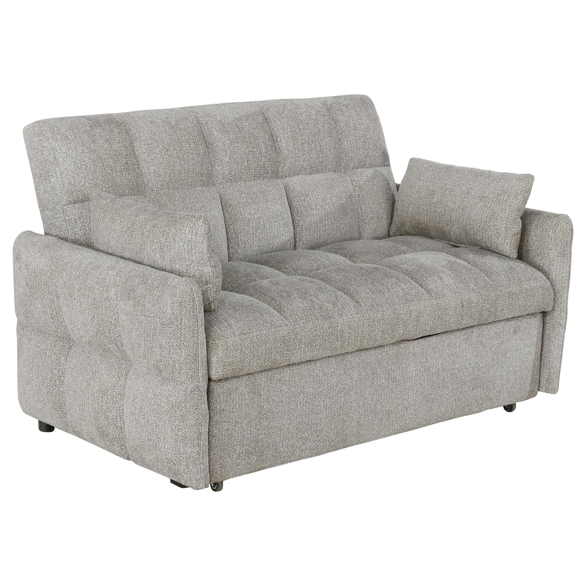 Cotswold Upholstered Convertible Sleeper Sofa Bed Light Grey | OASIS