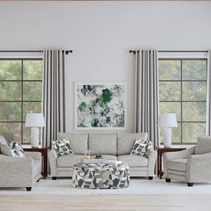 Tomkins 2-piece Boucle Upholstered Sofa Set Light Grey
