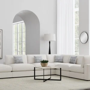 Serene 6-piece Upholstered Modular Sectional Sofa Beige
