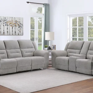 Gilson 2-3 piece Chenille Upholstered Sofa Set