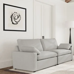 Collins Modular Power Loveseat Grey