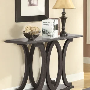 Shelly Engineered Wood Entryway Console Table Cappuccino