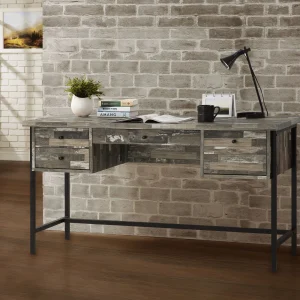 Kemper 4-drawer Writing Desk Salvaged Cabin