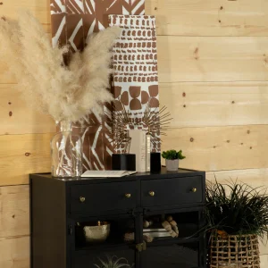 Sadler 2-drawer Metal Accent Storage Cabinet Matte Black