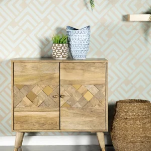 Alyssum 2-door Mango Wood Accent Cabinet Natural