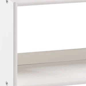 Louver White Small Bookcase