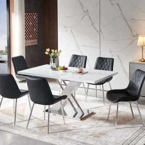 Neptune - Dining Chair - Chrome/Black