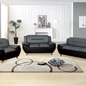 Metro - Loveseat - Gray / Black
