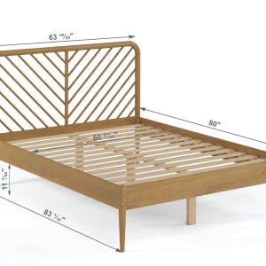 Queen Urban Oak Platform Bed