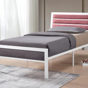 Clinton - Twin Upholstered Bed - White