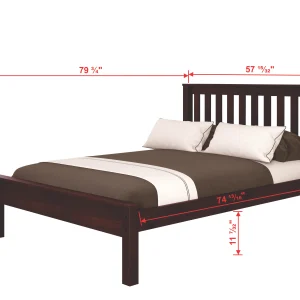 Contempo Mission Full Cappuccino Bed