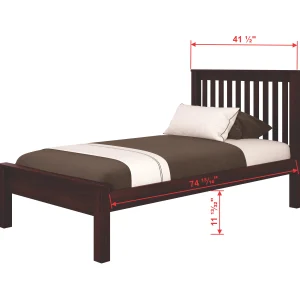 Contempo Mission Twin Cappuccino Bed