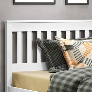 Contempo Mission Twin White Bed with Dual Underbed Drawers