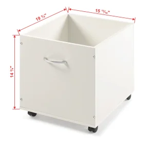 Panel Single White Toy Box