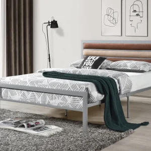Clinton - Full Bed - Silver/Brown